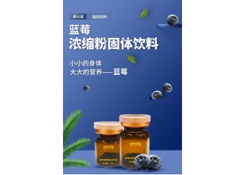 蓝莓浓缩粉固体饮料生产车间加工定制 蓝莓浓缩粉OEN加工