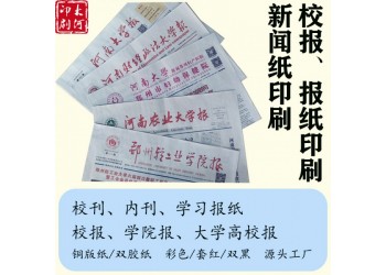 洛阳印刷职业学院招生海报，报纸版面设计