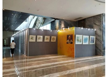 海口标准展位搭建标摊书画美术教育摄影摄像展板背景板