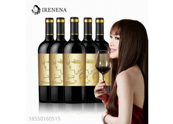 IRENENA红酒温碧霞自创品牌进口法国葡萄酒海潮歌慕干红