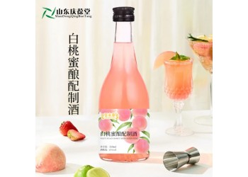 白桃蜜酿配制酒OEM贴牌代加工 山东厂家加工定制酒